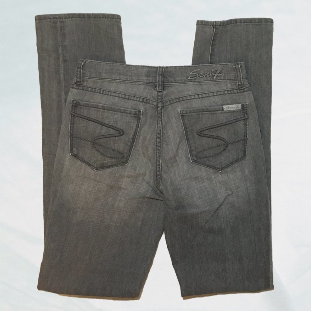 Seven7 Gray Slim Straight Leg Jeans